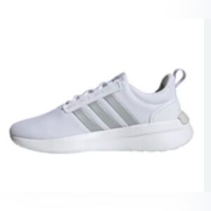 Adidas White and Gray Running Shoes